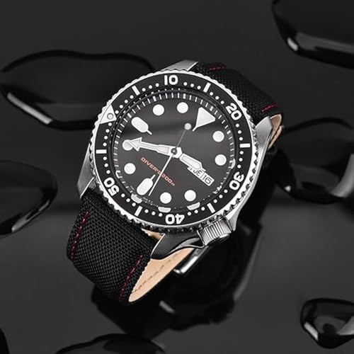 Image of Ritche Sailcloth Watch Band Quick Release Watch Strap Compatible with Samsung Galaxy Watch 6 Band Classic 43mm 47mm 40mm 44mmTimex / Seiko /Fossil /Citizen Watch Bands for Men Women