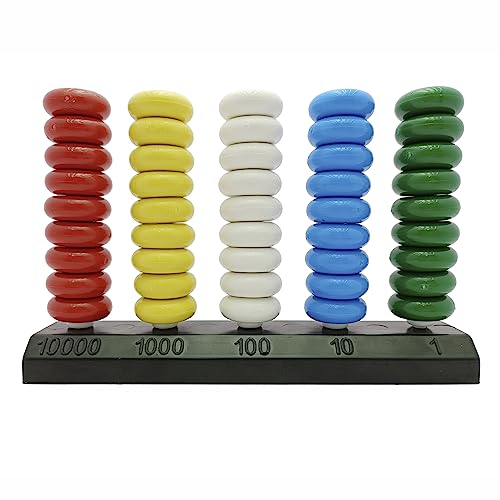 Image of Educational Abacus Toy Tool for Kids to Early Math Montessori Learning Education Toys Manipulatives Counting Skills Mathematics Game Learn to Count, Add & Subtract with Colourful Beads