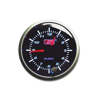 Amazon Co Jp オートゲージ 52mm 追加メーター 時計 アンバーレッドled切替機能付 Pkシリーズ 車 バイク