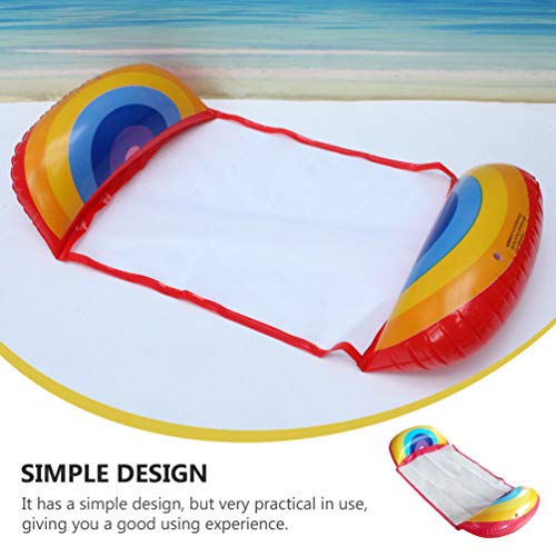 VICASKY Rede inflável para piscina, rede flutuante de verão, para ambientes externos, oceano, lago,