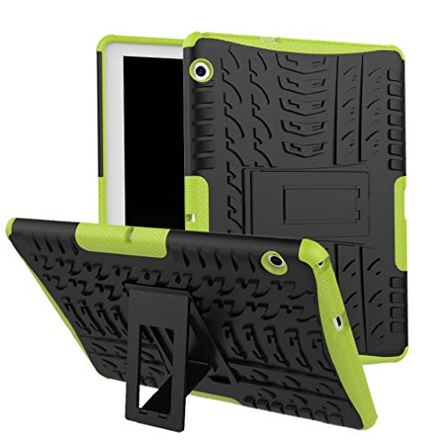 Skytar Funda para Huawei MediaPad T3 10,Hybrid Dura Layer Protección de Policarbonato Duro + TPU Silicona Protección Cover Carcasa para Huawei MediaPad T3 10 de 9,6 Pulgadas Tablet Funda,Verde