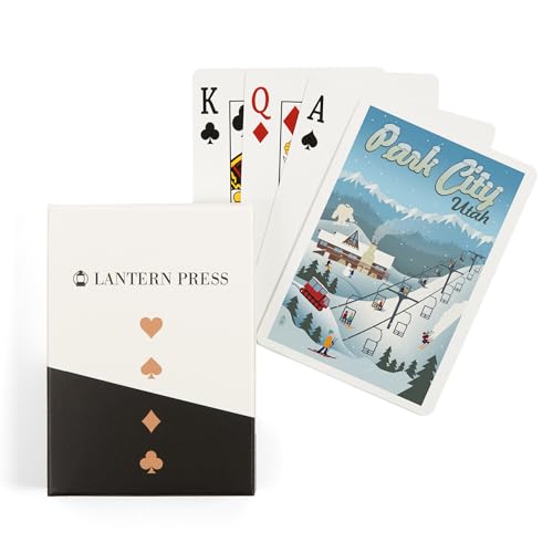 Juego de Naipes Póker Retro Ski Hill 52 Cartas