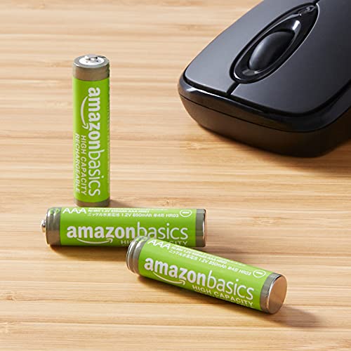 Amazon Basics – AAA-batterijen met hoge capaciteit, oplaadbaar, 850 mAh (16 stuks), voorgeladen - Afbeelding 8
