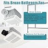 Criditpid S97015159 Exhaust Fan Motor Assembly Replacement for Nutone Broan 684-D/2684F-A, 676, 684NT-A, 683-C, DX90, 80RDF, 80RDB, NT080C, 97015159 Bathroom Motor Assembly.