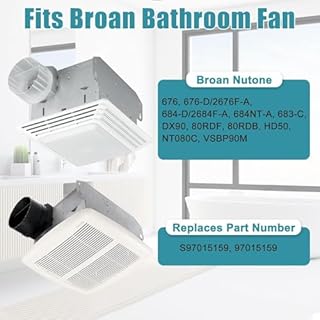 Criditpid S97015159 Exhaust Fan Motor Assembly Replacement for Nutone Broan 684-D/2684F-A, 676, 684NT-A, 683-C, DX90, 80RDF, 80RDB, NT080C, 97015159 Bathroom Motor Assembly.