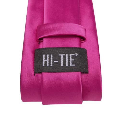 Image of Hi-Tie Men 63inches Tie Set Extra Long Necktie Paisley Tie Pocket Suqare Cufflinks Big and Tall Men Tie