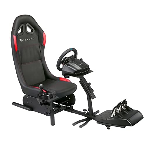 Piranha Gaming Cockpit, Schwarz Rot, Normal