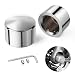 Amazicha Chrome Front Axle Nut Cover Axle Caps for Harley Softail Electra Road Glide Sportster