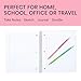 Yoobi Wide Ruled Spiral Notebook Set – 3-Pack of 1 Subject Notebooks, Bright Pink, Blue & Green Designs – 150 Perforated 3-Hole Punched Sheets Each, For School, Office & Home – 10.5” x 8”