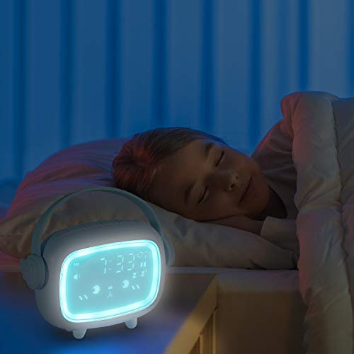 Banne Kids Alarm Clock Blue For Boys Bedroom Ok To Wake,Children's Sleep Trainer,Wake Up Light & Night Light #TOP6