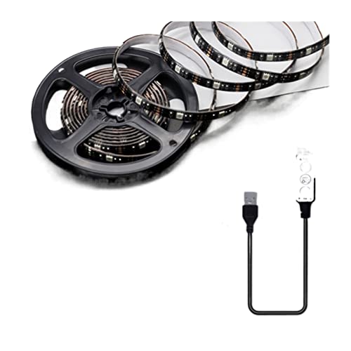 Ruban LED 5050 RVB flexible et étanche IP65 rétroéclairage USB à 3 touches