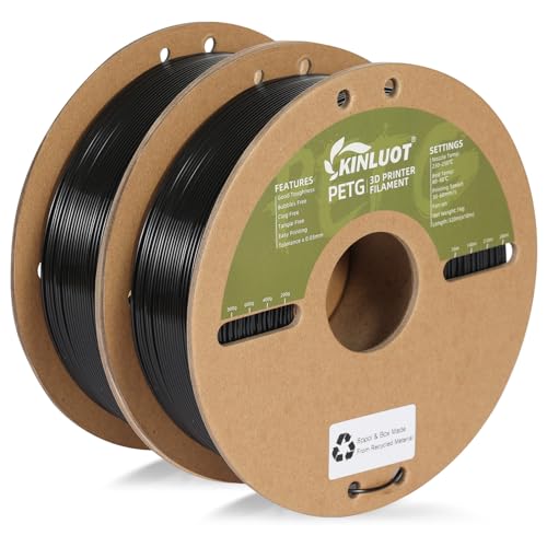 KINLUOT PETG Filament 1.75mm 3D Printer Filament, Easy to Print, Dimensional Accuracy...