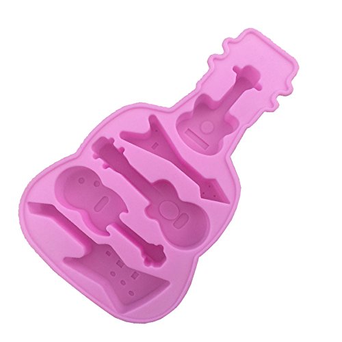 Molde de Hielo de Silicona Forma de Guitarra miniatura 2