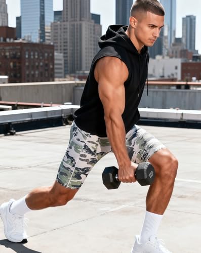 Image of Compression Shorts Men Spandex Sport Gym Shorts Athletic Workout Running Tights Training Underwear