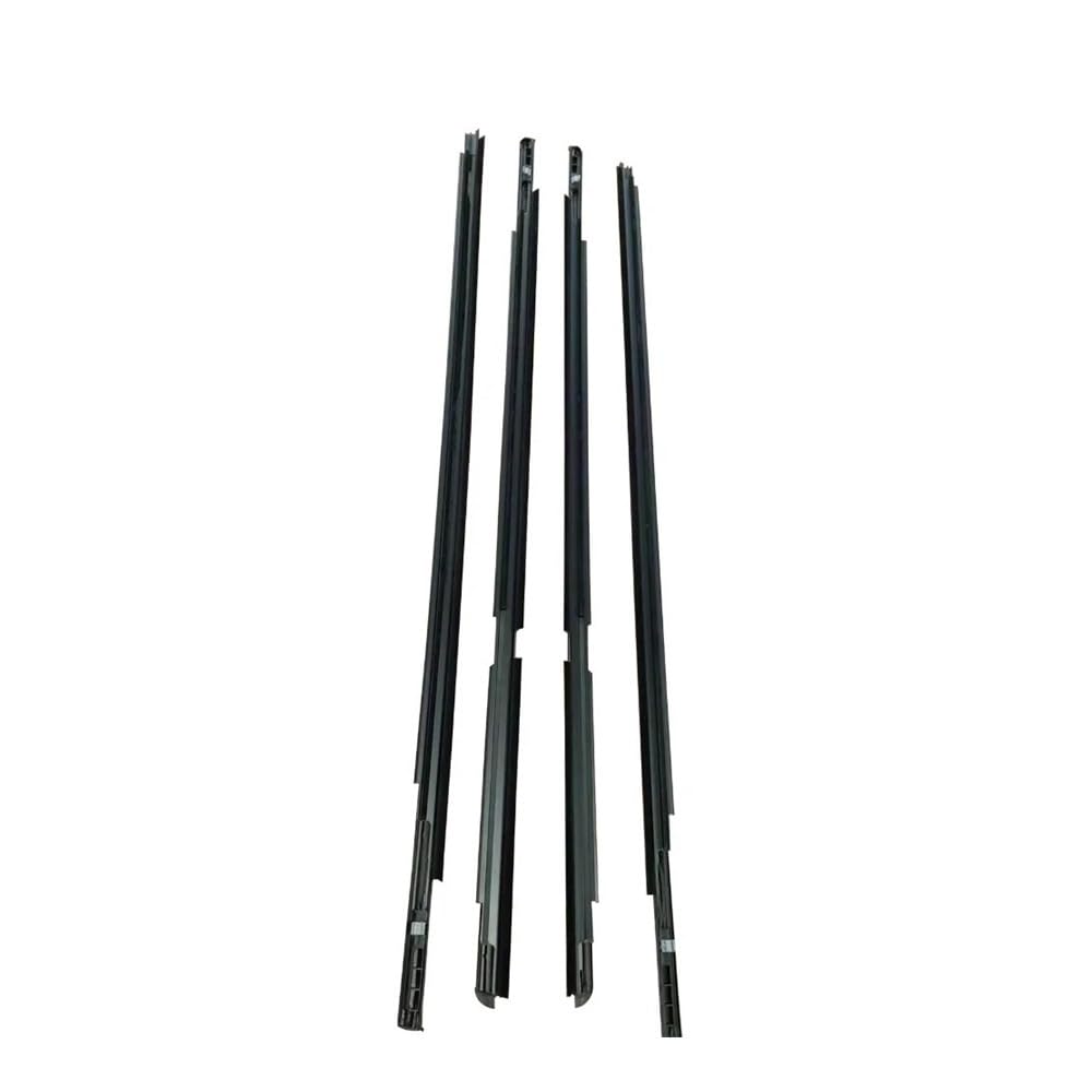 Mltlkppvng One Color Car Seal Strip 4Pcs Window Weatherstrip For Toyota For Yaris Hatchback 2006-2013 (Not For 2 Doors) Outer Side Glass Rubber Sealing Strips Black