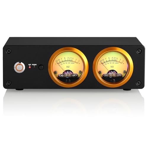 Douk Audio T13 Phono Preamp for MM Turntables Stereo Desktop Headphone Amplifier VU Meter by Douk Audio - Used condition - US$51.96