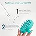 HEETA Hair Scalp Massager Shampoo Brush 2 Pack, Soft Silicone Bristles to Remove Dandruff, Waterproof Hair Scrubber for Both Wet Dry Use, Suitable for Men & Women (Green & Black)