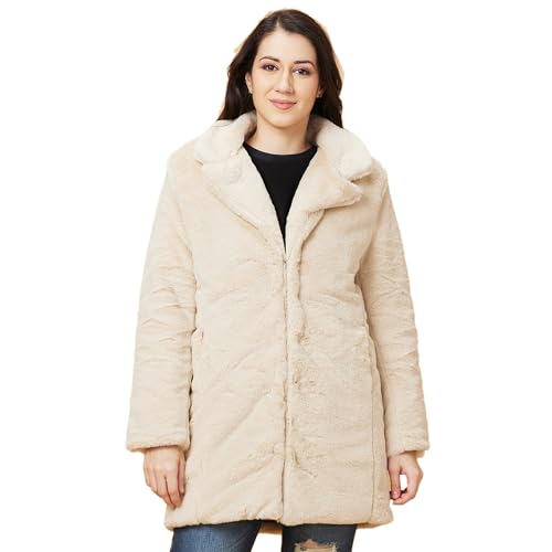 Image of Being Human Beige Long Sleeve Women's Jacket Clothing