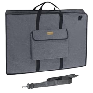 MeetYr Life 4 Premium Kunst-Portfolio-Tasche Grau