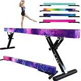 FC FUNCHEER Adjustable balane Beam for Kids - 8FT Gymnastics Beam - high and Low Floor Beam for All Gymnastic Levels-Professional Gymnastic Equipment for Home and Gym Center