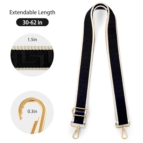 Image of Purse Straps Replacement Crossbody Straps for Purses,Wide Shoulder Strap for Bags Extender Guitar Straps for Handbags