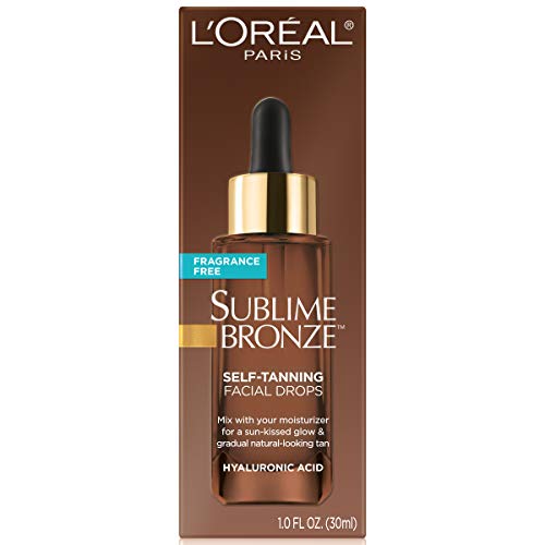 AmazonUs/LORCD L'Oreal Paris Sublime Bronze Self Tanning Facial Drops with Hyaluronic Acid, Gradual Tan, Fragrance-Free, 1 fl. Oz