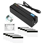 BORDSTRACT MSR605X Magnetic Stripe Reader, LED Indicator Magstripe Writer 3 Track Card Writer USB Card Encoder Suitable for Various Environments