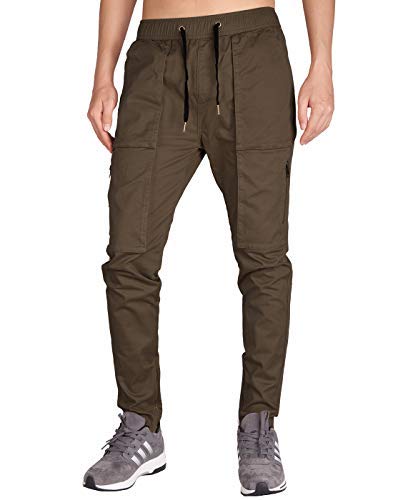 ITALYMORN Pantaloni Jogging con Cerniera Tuta Uomo...