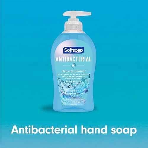 Softsoap Antibacterial Hand Soap, Eliminates 99% of Bacteria, Cool Splash, 6-Pack - image 2