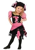 So Sydney Girls Toddler Deluxe Punk Pink Pirate Halloween Costume Dress & Accessories (M (8/10), Punk Pink Pirate)
