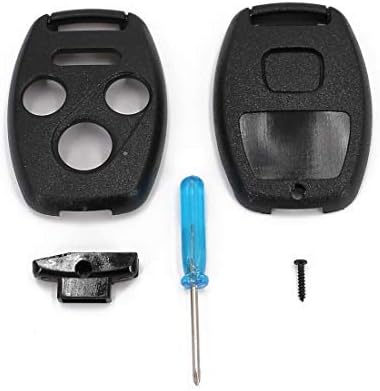 UTSAUTO 4 Buttons Replacement for Key Fob Remote Shell Case Cover Key Fob Cover Housing Fit for Honda Accord Civic CR-V 1PC Pack (Only Casing)