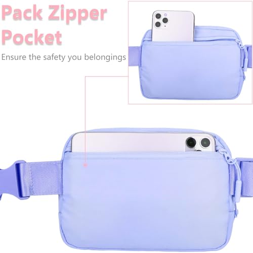Image of Belt Bag for Girls Gifts - Birthday Gifts for Teenager, Personalized Gifts for Mom Freind Sister Teacher, Graduation GiftsInitial Crossbody Bag Belt Bag for Women Lavender Purple Z