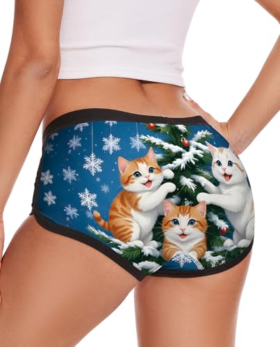 Image of Aueyan Womens Boyshorts Panties Stretchy Boxer Briefs Novelty Lounge Sleep Shorts