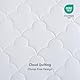 Sleep Philosophy Pad, Cotton Mattress Protector Classic Cloud Quilted Bed Cover Natürliche atmungsaktive Matratzenauflage, passend für bis zu 40,6 cm, maschinenwaschbar, weiß, Queen