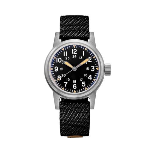 ADDIESDIVE AD2088 �t�B�[���h�E�H�b�` �j���p 36mm NH35 �����@�B���r���v C3 Lume �˂����ݎ������[�Y 200M�h�� �i�C�����X�g���b�v, �u���b�N