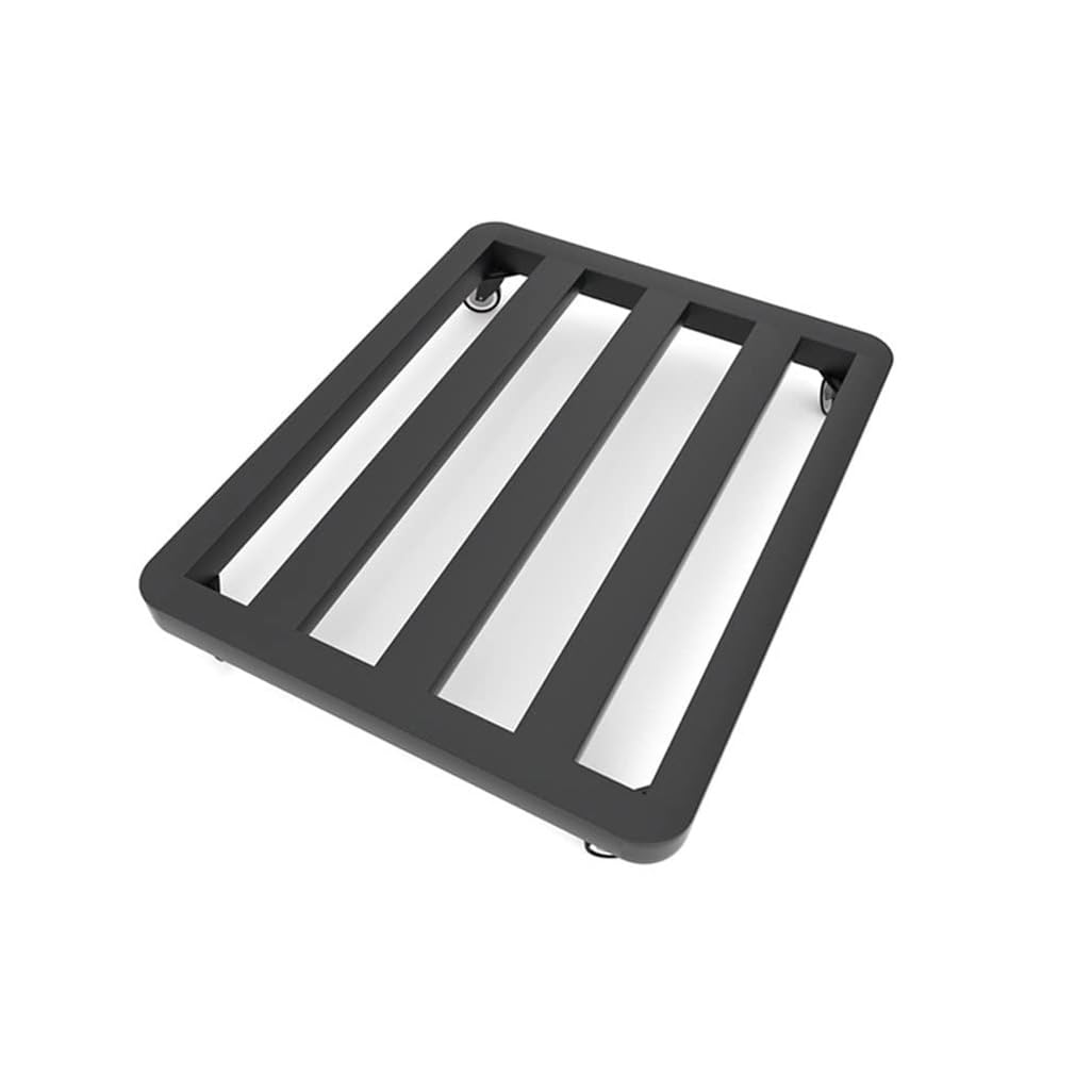 ZHOUXIAO Heavy Duty Carbon Steel Metal Plant Stand Dolly With Casters, Rectangle Plant Caddy With Locking Wheels, Indoor Outdoor Flower Pot Rolling Plant Mover Trolley 40x50cm