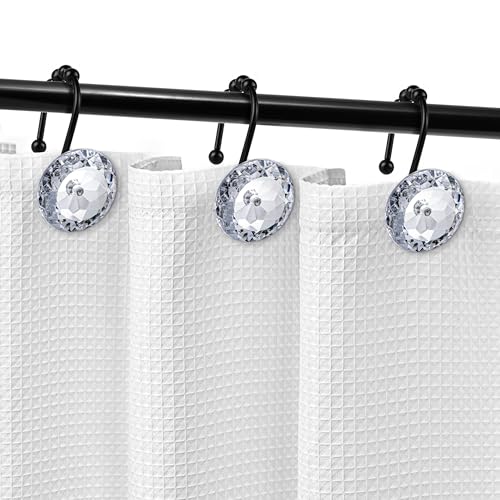 image for Sunlit Luxury Design Round Clear Diamond Crystal Gem Bling with Glide 