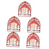 ABOOFAN 5 Piezas Adorno del Día De San Valentín Decoración del Banquete De Boda Centro De Mesa del Banquete De Boda Figura De Pareja Centros De Mesa para Boda Adorno De Mesa Mesa De