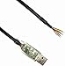 EZSync FTDI Chip usb to RS485 Cable with TX/RX LEDs, Wire End, 1.5m, USB-RS485-WE compatible, EZSync010