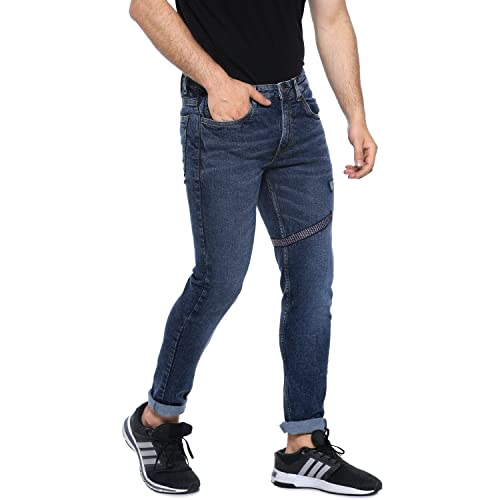 Image of CAHOOT Men's Denim Jeans for Regular Wear | Denim Fabric | Slim Fit | Jeans Crafted with Comfort Fit and High-Performance for Everyday Casual Wear