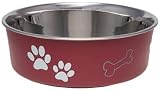 loving pets bella bowls merlot red small 