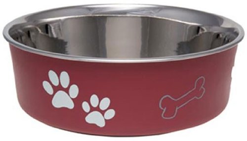Loving Pets Bella Bowls Merlot Red (Small)