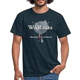 Spreadshirt® WikiLeaks WikiLeaks Opening Governments T-Shirt Homme, XL, Marine