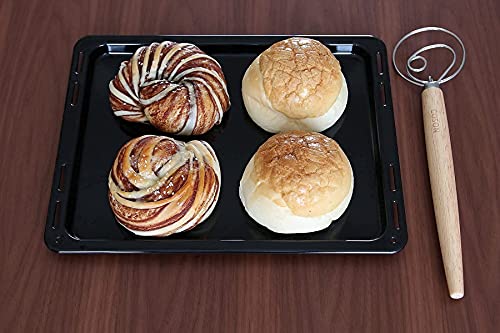 Danish Dough Whisk Pack Of 2 + Silicone Baking Mats Pack Of 2 (1 Original Baking Mat, 1 Macaron Baking Mat) #TOP7