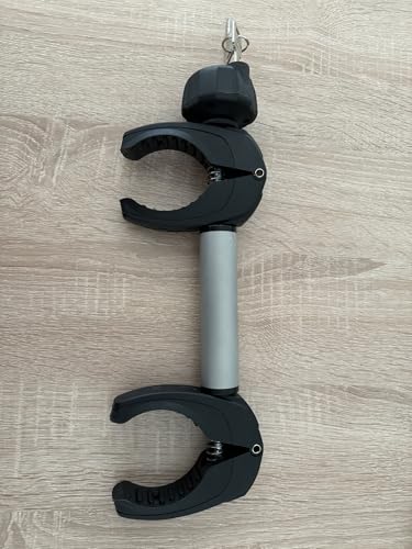 Support de cadre pour porte-vélos arrière - En aluminium - Bras de fixation pour 2ème vélo - Support de cadre longueur du tube : 32 cm - Pour tube en U :...