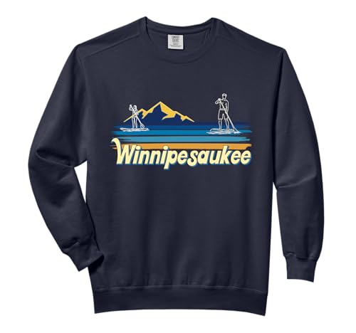 Lake Winnipesaukee Lake Life Paddleboard SUP paddling Comfort Colors Adult Sweatshirt