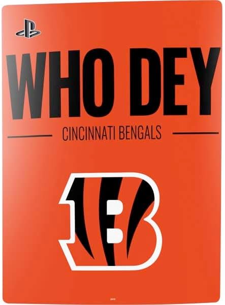 Skinit Decal Gaming Skin Compatible with PS5 Digital Edition Console - Officially Licensed NFL Cincinnati Bengals Team Motto Design