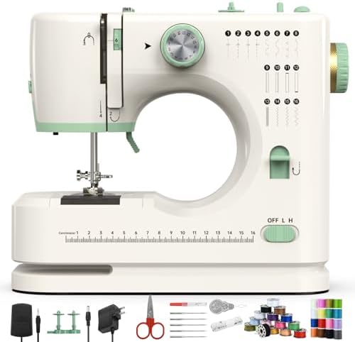 StitchMaster Pro:Ballet on twin needles. Sewing machine,sewing machine for beginners, Double needle and double thread, 16 kinds of stitches. Sewing machine for Household, sewing machine for adults.