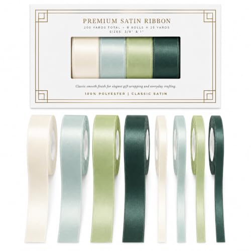 BukSuk Premium Satin Ribbon Bulk Set