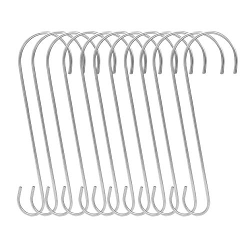 TQVAI 12 Inch Strong Rust Resistant Bird Feeder Hooks Plant Hanger Tree Branch Hook, Set of 12